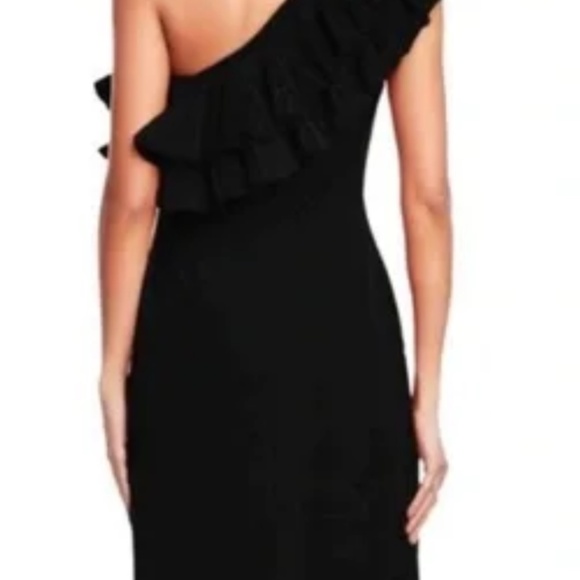 Rene Ruiz ruffle one shoulder floor length dress gown - worn once - Picture 5 of 7